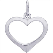 Casablanca Open Heart Sterling Silver Pendant