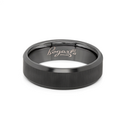 Bogart's Brushed Black Tungsten Men's Wedding Band