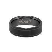 Bogart's Black Tungsten Men's Wedding Band