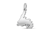 13MM Casablanca Newfoundland Pendant (Available in Sterling Silver, White Gold or Yellow Gold)