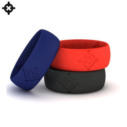 CrossFlex 8MM Silicone Wedding Rings – Blue, Red, Black
