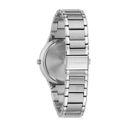 Caravelle Men's Watch: Silver & Black