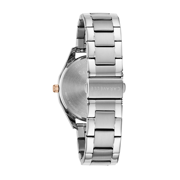 Caravelle Ladie's Watch: Silver & Grey