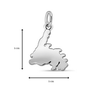 13MM Casablanca Newfoundland Pendant (Available in Sterling Silver, White Gold or Yellow Gold)