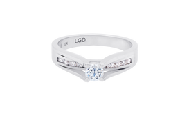 .42CTW Lab Grown Round Diamond Engagement Ring