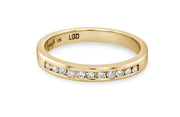 0.15CT Lab Grown Diamond Yellow Gold Wedding Band
