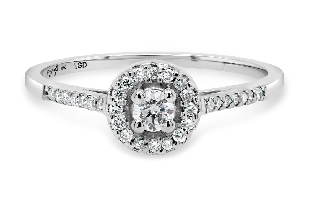 0.22CTW Lab Grown Diamond  Engagement Ring