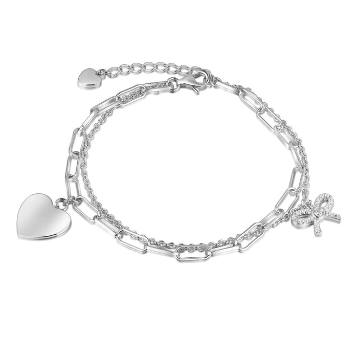 Love Ties Bracelet: Silver