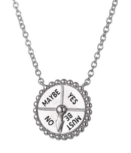 Casablanca Sterling Silver Yes/No Decision Maker Necklace