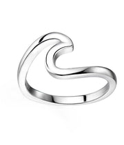 Casablanca Sterling Silver Wave Ring