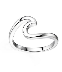 Casablanca Sterling Silver Wave Ring