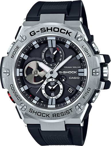 G-Shock Watch: Black/Steel
