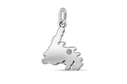 13MM Casablanca Newfoundland Pendant (Available in Sterling Silver, White Gold or Yellow Gold)