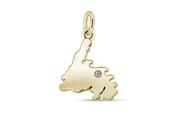 13MM Casablanca Newfoundland Pendant (Available in Sterling Silver, White Gold or Yellow Gold)