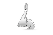 13MM Casablanca Newfoundland Pendant (Available in Sterling Silver, White Gold or Yellow Gold)