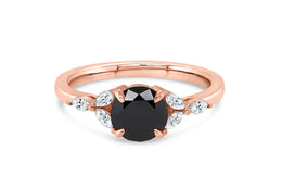 Lab Grown Black Moissanite Fashion Ring