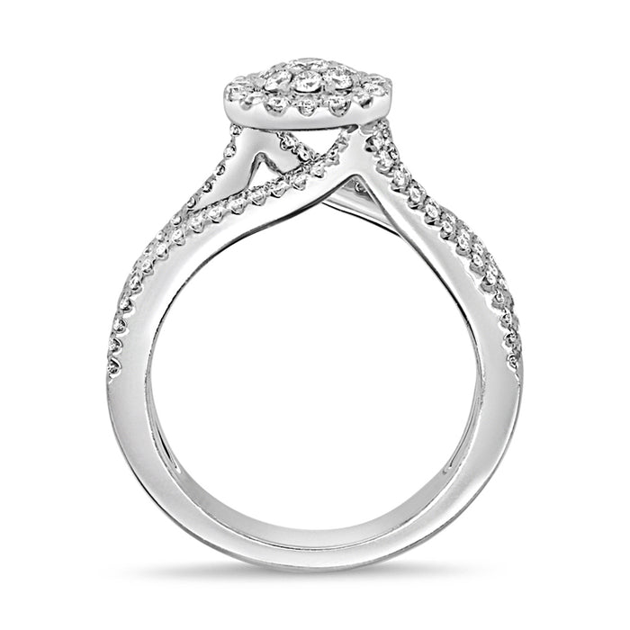 1.08CT Diamond Engagement Set