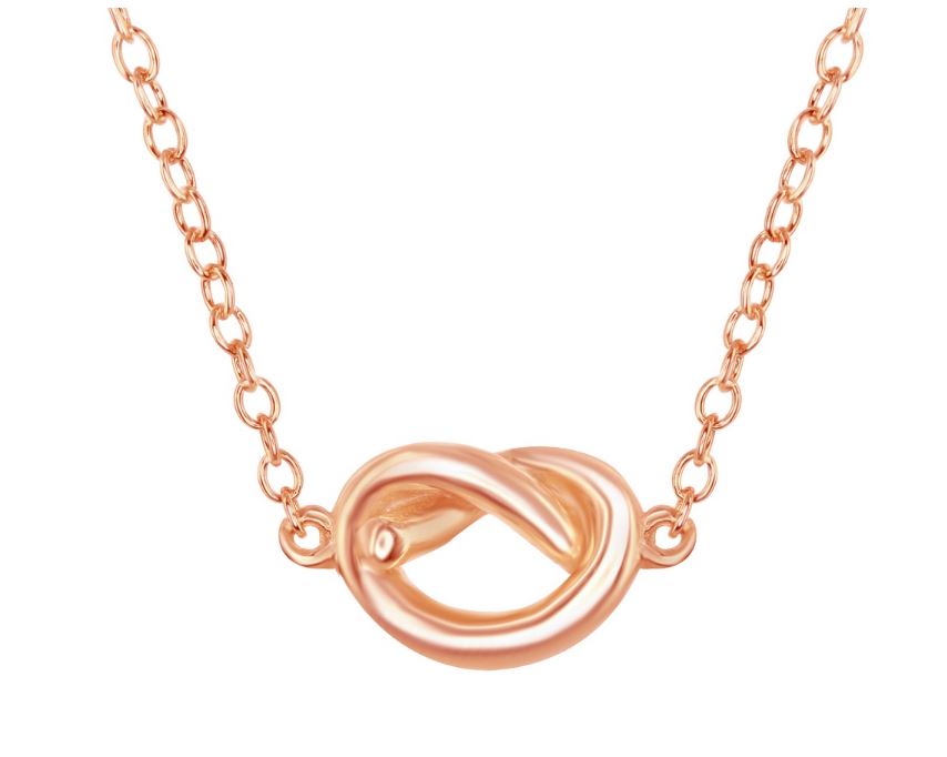 Love Knot Necklace: Rose