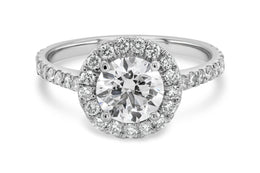 1.43CTW Lab Grown Round Engagement Ring