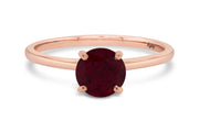 Lab Grown Ruby Rose Gold Fashion Ring