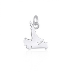 white labrador pendant with no stone.