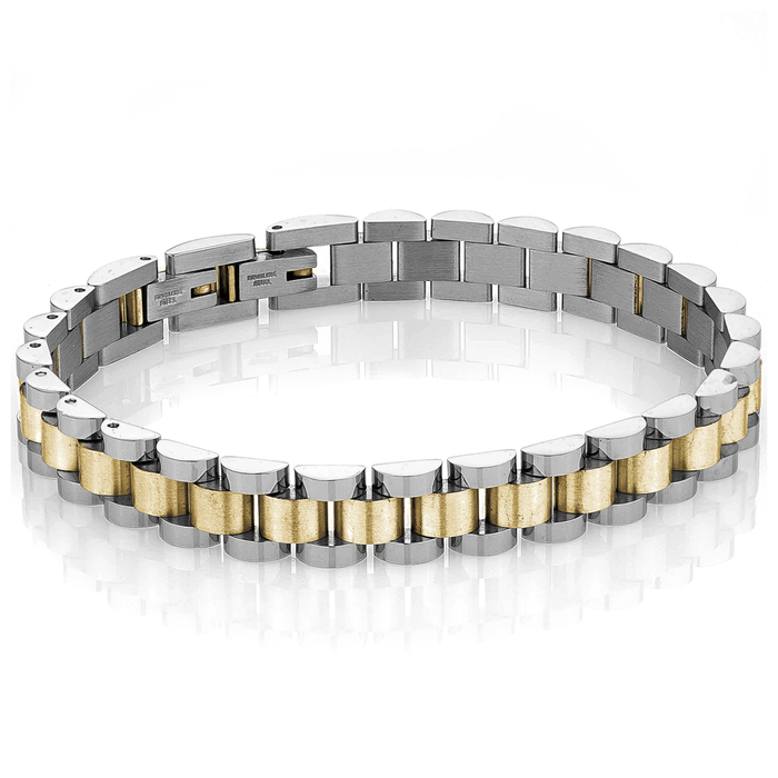 Italgem Stainless Steel Men's Swiss Bracelet