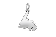 13MM Casablanca Newfoundland Pendant (Available in Sterling Silver, White Gold or Yellow Gold)