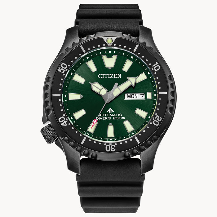 Citizen Promaster Dive Automatic Watch: Green Dial