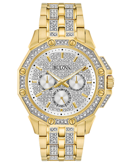 Bulova Octava Men's Watch: Gold Tone