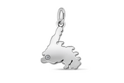 13MM Casablanca Newfoundland Pendant (Available in Sterling Silver, White Gold or Yellow Gold)