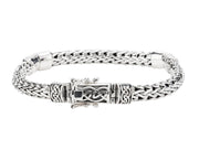 Keith Jack Sterling Silver Dragon Weave Bracelet