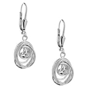 Keith Jack Sterling Silver Celtic Cradle of Life Earrings