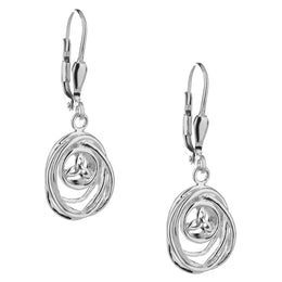Keith Jack Sterling Silver Celtic Cradle of Life Earrings