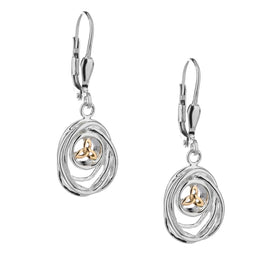 Keith Jack Sterling Silver Cradle of Life Earrings