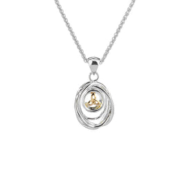 Keith Jack Sterling Silver Cradle of Life Necklace: Small