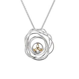 Keith Jack Sterling Silver Celtic Cradle of Life Necklace