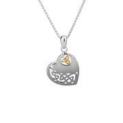 Keith Jack Sterling Silver Celtic Heart Necklace