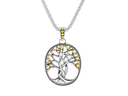 Keith Jack Sterling Silver Tree of Life Necklace: Large