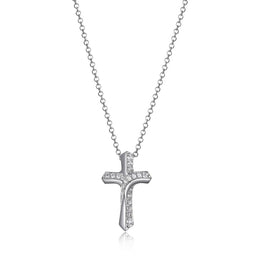 Elle Devotion Sterling Silver Cross Necklace