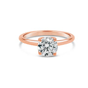 1.25CT Round Moissanite Engagement Ring