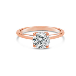 1.25CT Round Moissanite Engagement Ring