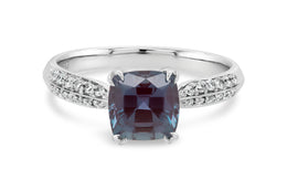 Lab Grown Alexandrite Gemstone Ring