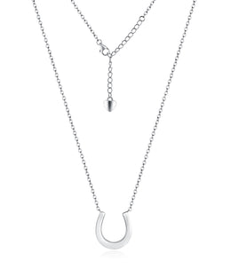 Sterling Silver Horseshoe Necklace