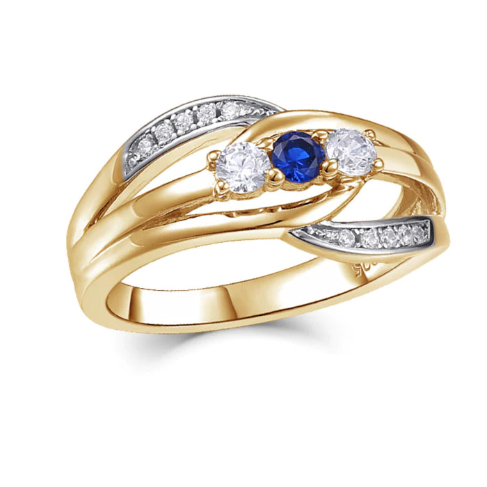 Entwined Family Ring- Yellow Gold