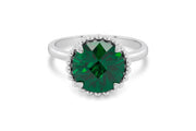 Lab Grown Emerald Ring