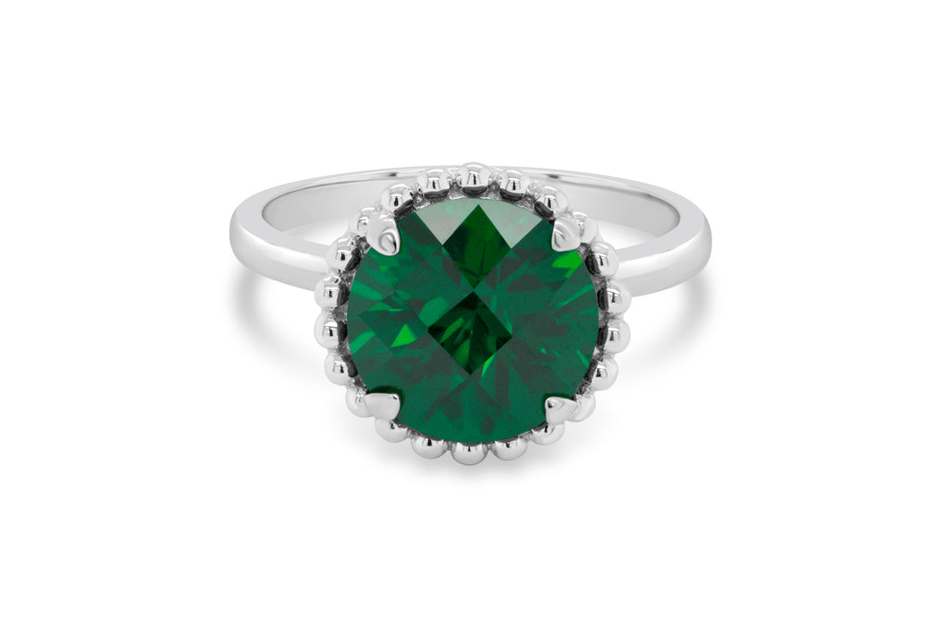 Lab Grown Emerald Ring