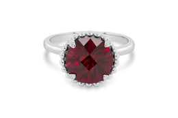 Lab Grown Ruby Ring