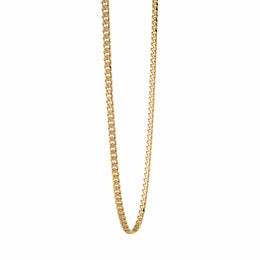 3.3mm Italgem Stainless Steel Yellow Gold Tone Curb Chain