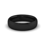 Bogart's Smooth Polished Black Tungsten Men's Wedding Band