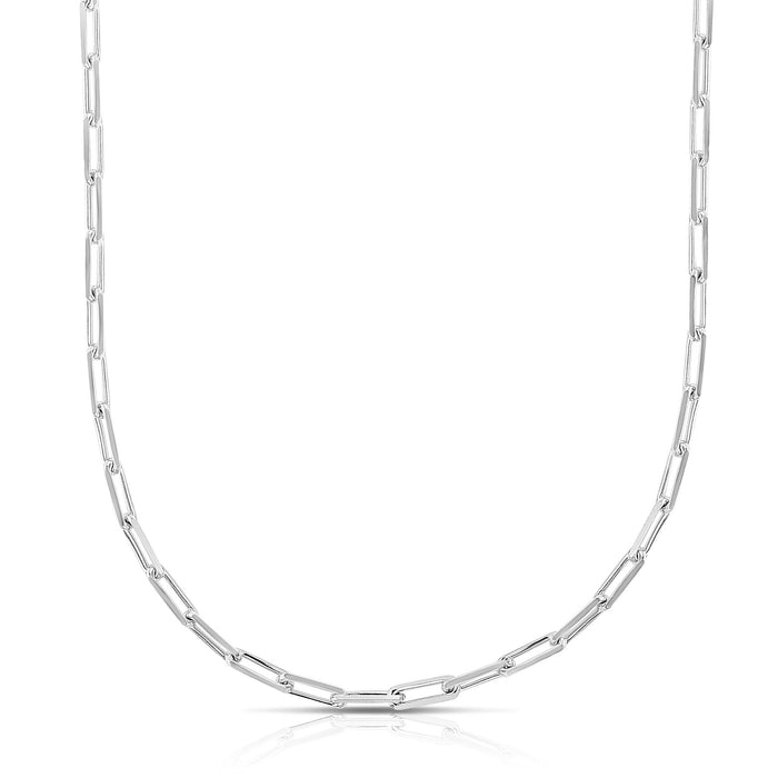 3mm Sterling Silver Paperclip Chain